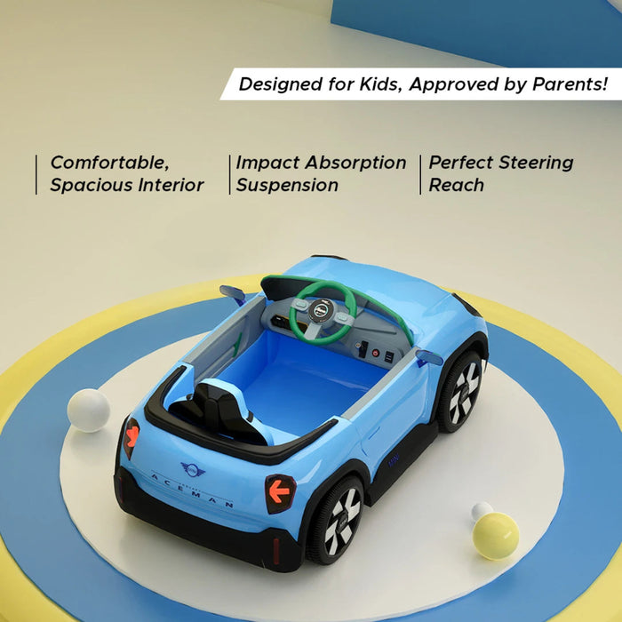 Emotorad Formula Fun Mini Cooper Aceman -Blue-Ride Ons-Formula Fun-Toycra