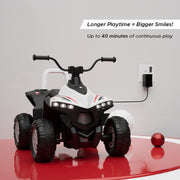Emotorad Formula Fun Turbo Trek ATV (White)-Ride Ons-Formula Fun-Toycra