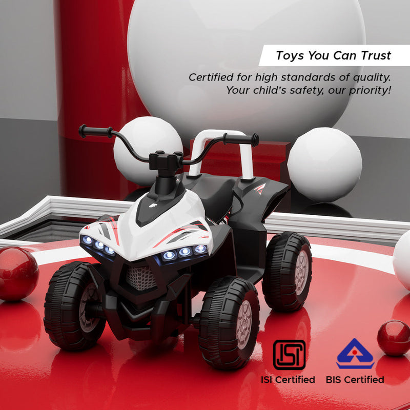 Emotorad Formula Fun Turbo Trek ATV (White)-Ride Ons-Formula Fun-Toycra