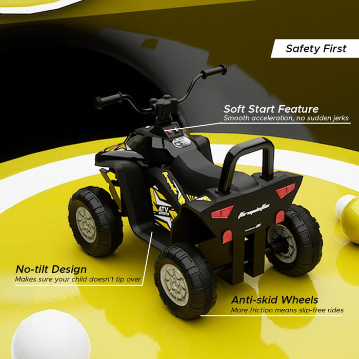 Emotorad Formula Fun Turbo Trek ATV (Yellow Streak)-Ride Ons-Formula Fun-Toycra