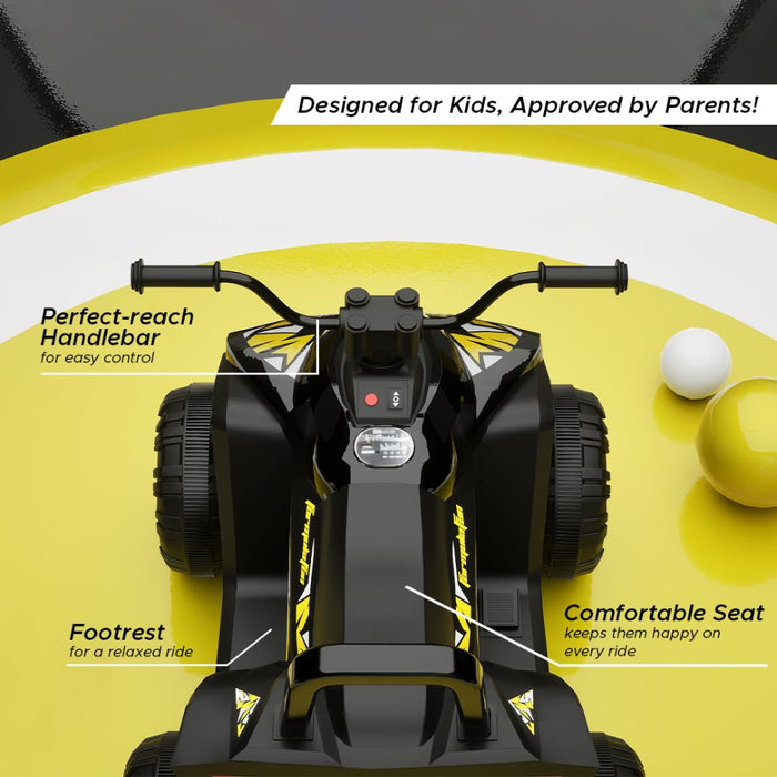 Emotorad Formula Fun Turbo Trek ATV (Yellow Streak)-Ride Ons-Formula Fun-Toycra