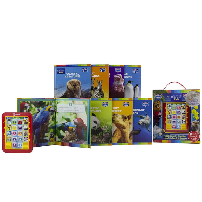 Encyclopaedia Britannica Kids Electronic Reader And 8-Book Library-Story Books-SBC-Toycra