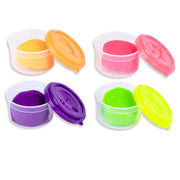 Faber-Castell Little Creatives Modelling Dough Set 4x Glitter Neon