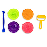 Faber-Castell Little Creatives Modelling Dough Set 4x Glitter Neon