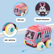 Fabric Pull Back Car & Bus