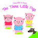 Fairy Tales to Touch : 3 Little Pigs-Board Book-Bwe-Toycra