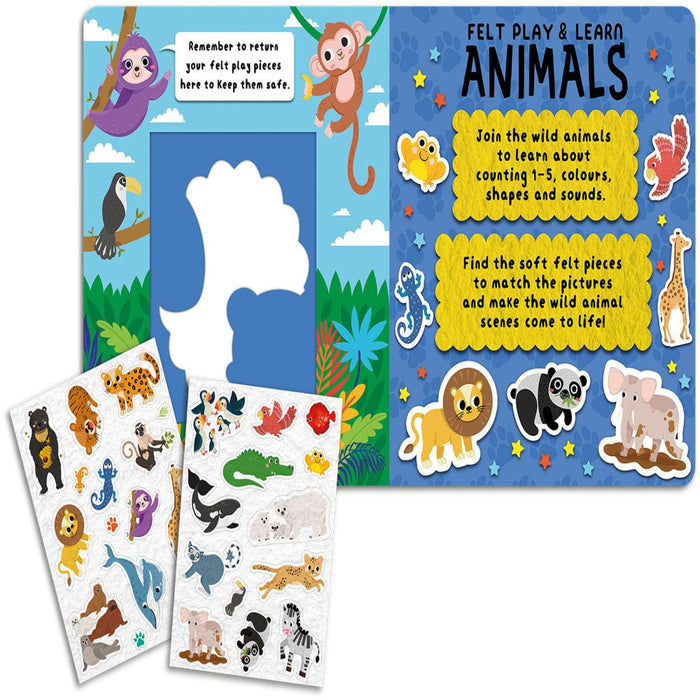 Felt Play & Learn Books-Board Book-Toycra Books-Toycra