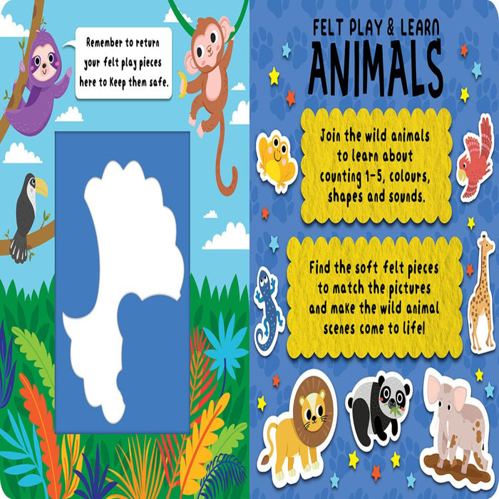 Felt Play & Learn Books-Board Book-Toycra Books-Toycra