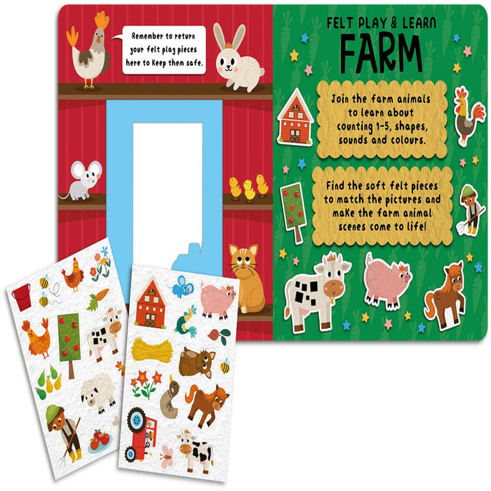 Felt Play & Learn Books-Board Book-Toycra Books-Toycra