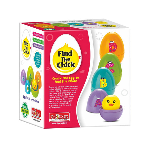 Find the Chick – Educational Egg Puzzle Toy for Toddlers | Color & Shape Matching Game (Ages 12 Months+)-simple-Toymate-Toycra