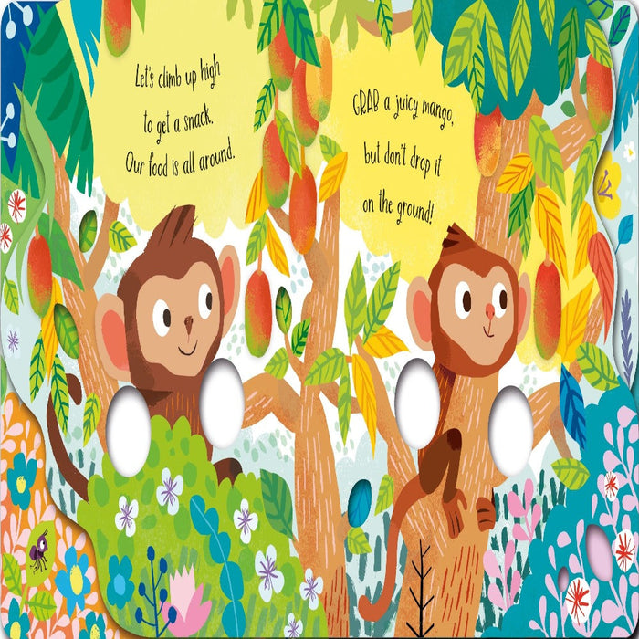 Fingerwiggly Monkeys-Board Book-Usb-Toycra