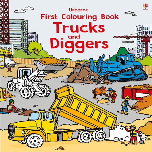 First Colouring Book Trucks and Diggers-Activity Books-Hc-Toycra