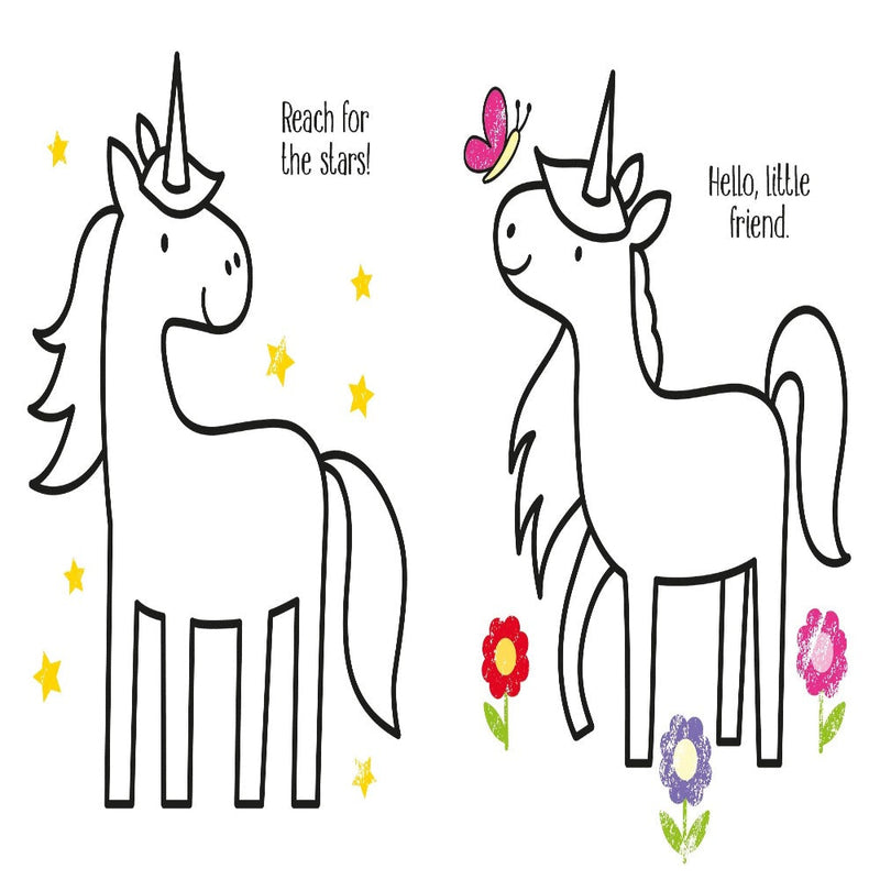 First Colouring unicorns