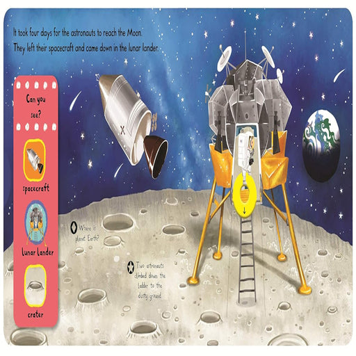 First Explorers : Moon Landing-Board Book-Pan-Toycra