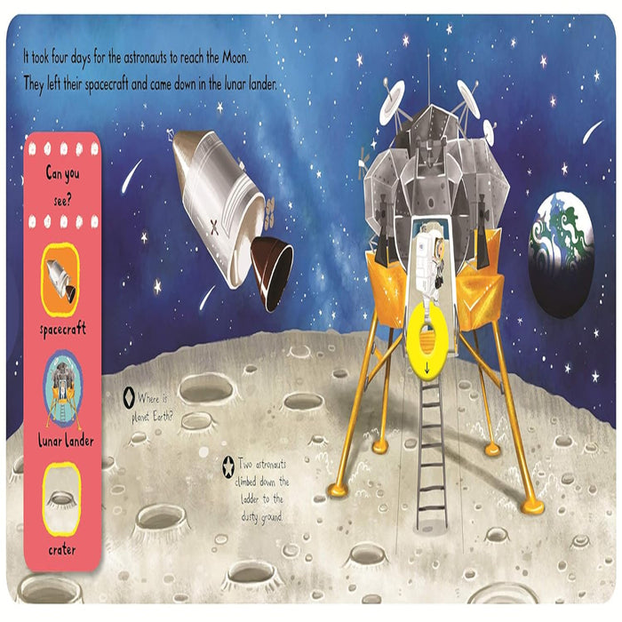 First Explorers : Moon Landing-Board Book-Pan-Toycra