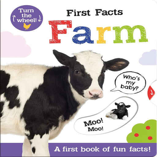 First Facts Turn The Wheel Book-Board Book-Toycra Books-Toycra