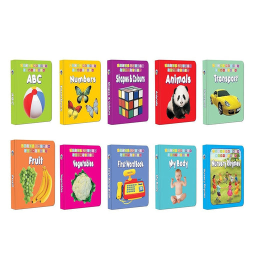 First Padded Board Book (A Set Of 10 Books)-Board Book-Dr-Toycra