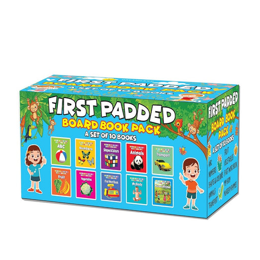 First Padded Board Book (A Set Of 10 Books)-Board Book-Dr-Toycra