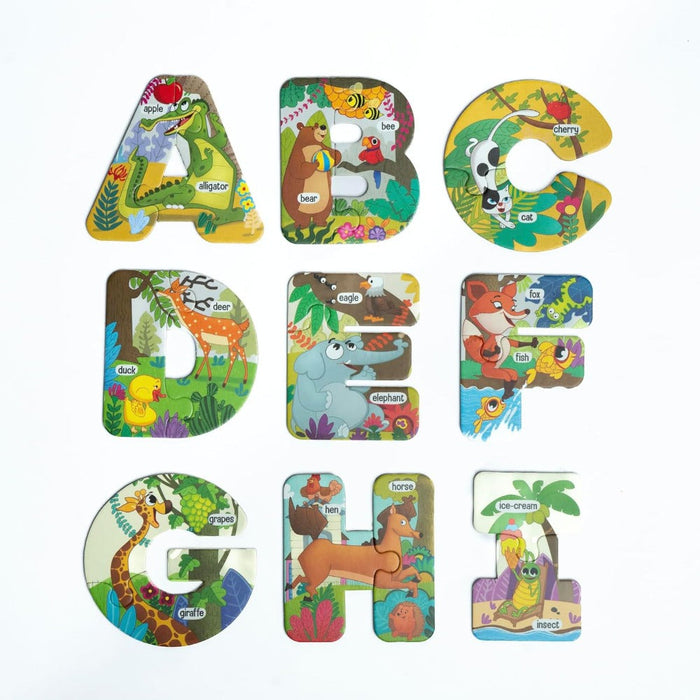 First Step Puzzles Alphabet (52 Puzzles)-Puzzles-Majestic-Toycra