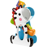 Fisher-Price® Roller Blocks Tumblin' Zebra with 3 Colorful Roller Blocks for Tumbling