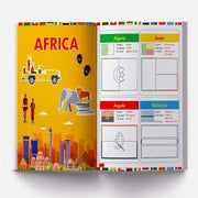 Flags Of The World Sticker Coloring Activity Book