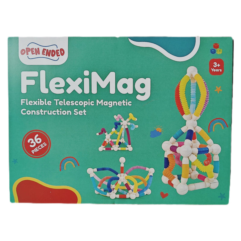 FlexiMag - Flexible Telescopic Magnetic Construction Set (36 Pcs)