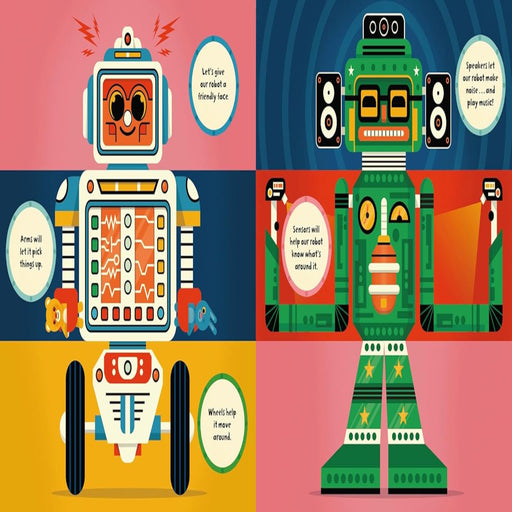 Flip Flap Build Robots!-Picture Book-Pan-Toycra