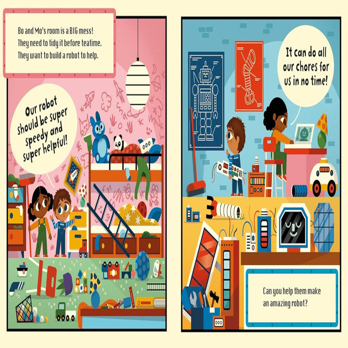 Flip Flap Build Robots!-Picture Book-Pan-Toycra