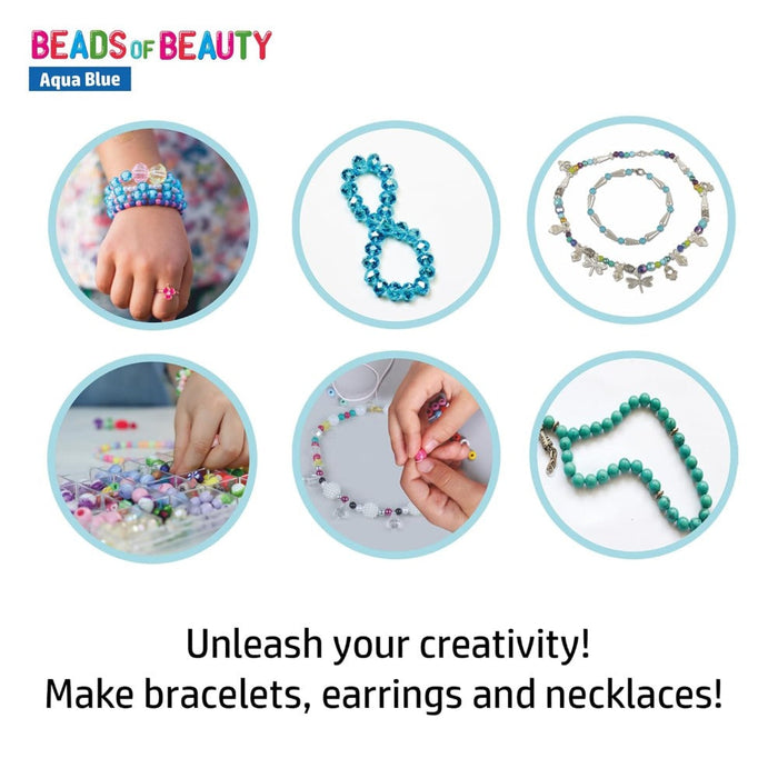 Flo Beads of Beauty - Aqua Blue-Arts & Crafts-Flo-Toycra