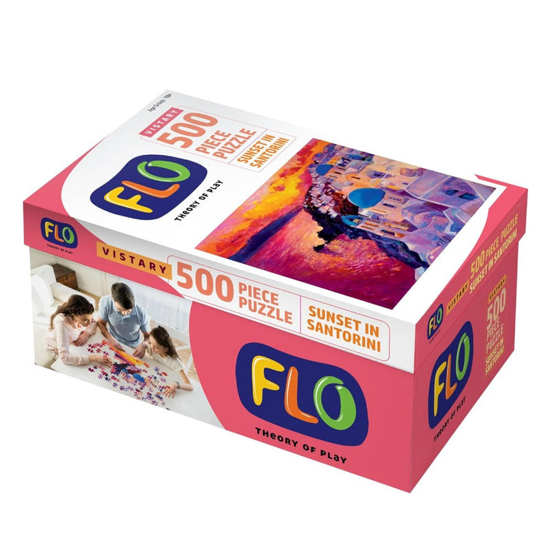 Flo Sunset In Santorini Puzzle - 500 Pieces