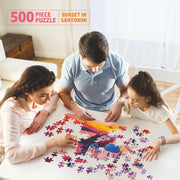 Flo Sunset In Santorini Puzzle - 500 Pieces