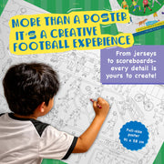 Football Craze Large Colouring Poster And Fun Activity Book
