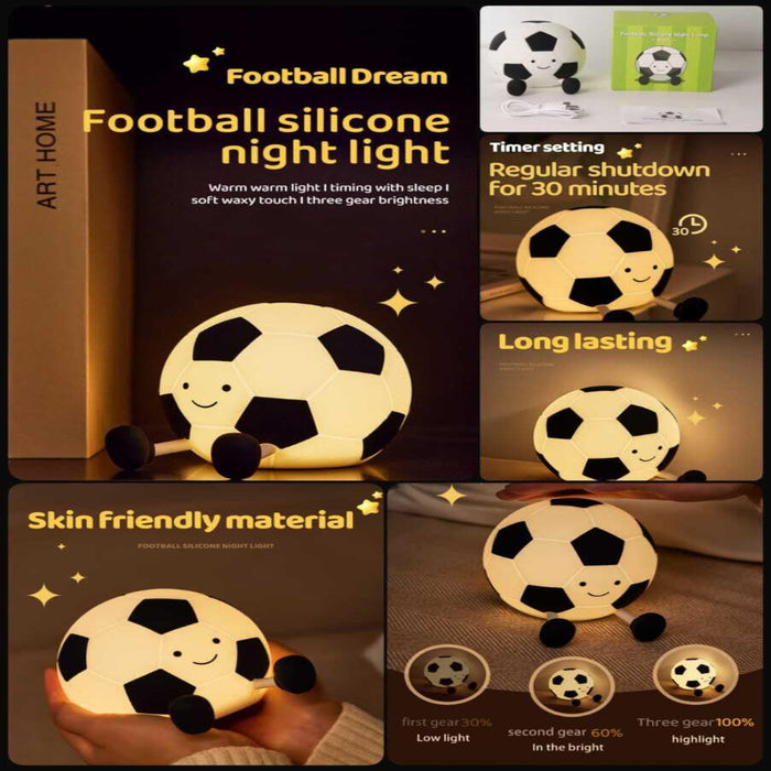 Football Silicone Night Light Lamp-Electronic Toys-Bright International-Toycra