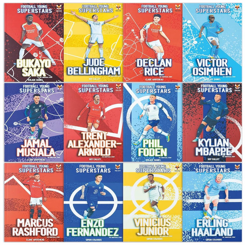 Football Superstars 12 Books Boxed Set (Age : 7 Years+)