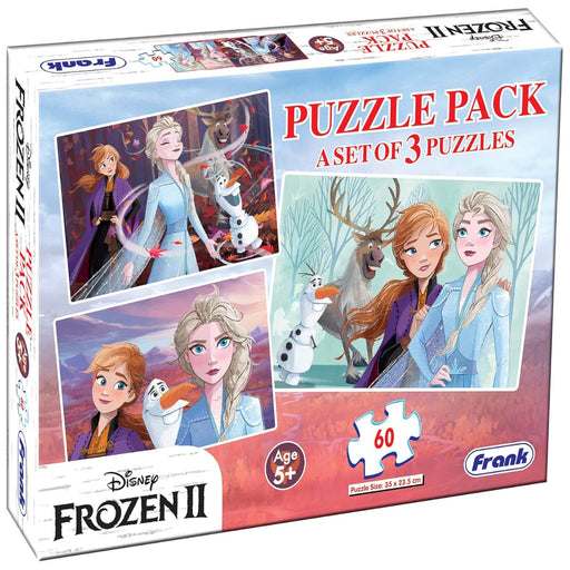 Frank 3 in 1 Disney Frozen II Jigsaw Puzzle - 60 Pieces-Puzzles-Frank-Toycra