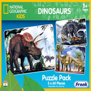 Frank 3 in 1 National Geographic Dinosaurs Jigsaw Puzzle