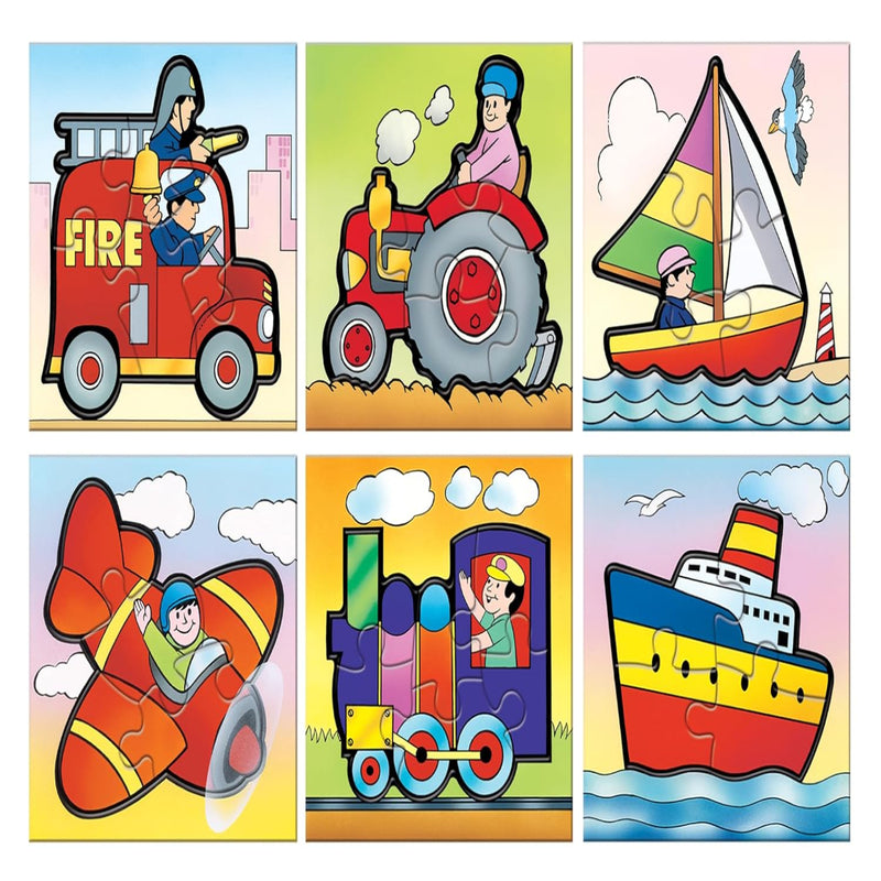 Frank 6 in 1 First Fun & Educational Jigsaw Puzzles for Kids