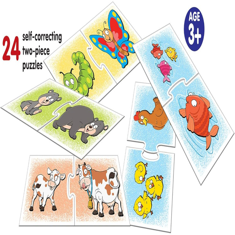 Frank Animal Babies Early Learner Educational Jigsaw Puzzles (24 Pcs)