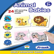 Frank Animal Babies Early Learner Educational Jigsaw Puzzles (24 Pcs)