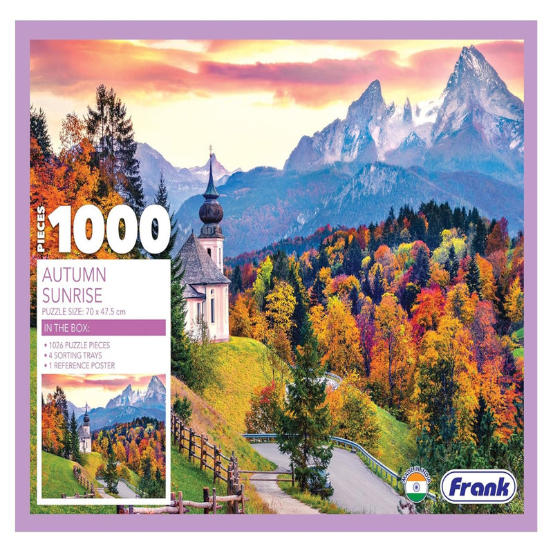 Frank Autumn Sunrise Jigsaw Puzzle for Adults