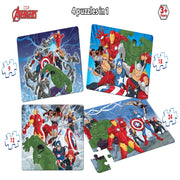 Frank Avengers 4 Puzzles In 1 (63 Pieces)