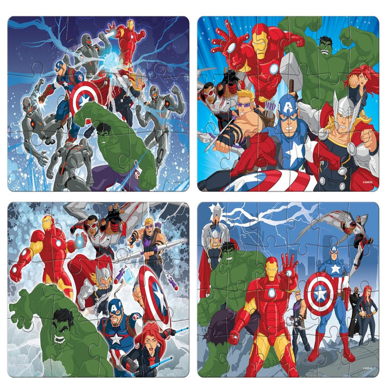 Frank Avengers 4 Puzzles In 1 (63 Pieces)