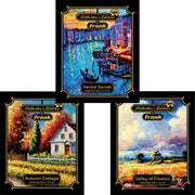 Frank Collector's Edition Jigsaw Puzzle Pack of 3 ( Valley of Flower, Venice Sunset, Autumn Cottage)