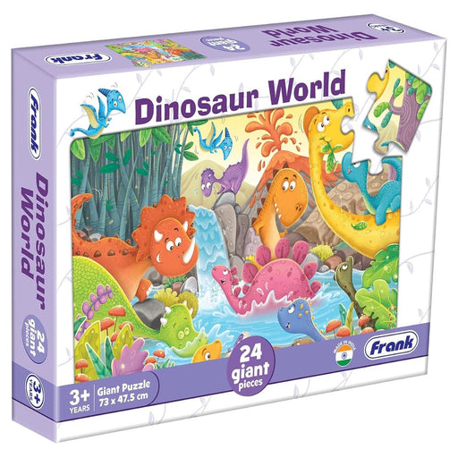 Frank Dinosaur World Giant Floor Jigsaw Puzzle (24 Pieces)-Puzzles-Frank-Toycra