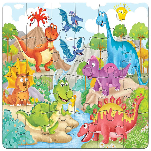 Frank Dinosaurs Floor Puzzle - (24 Pieces)-Puzzles-Frank-Toycra