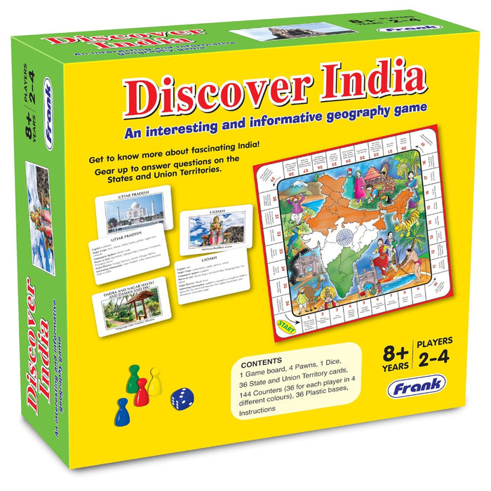 Frank Discover India Informative Geography Game-Board Games-Frank-Toycra