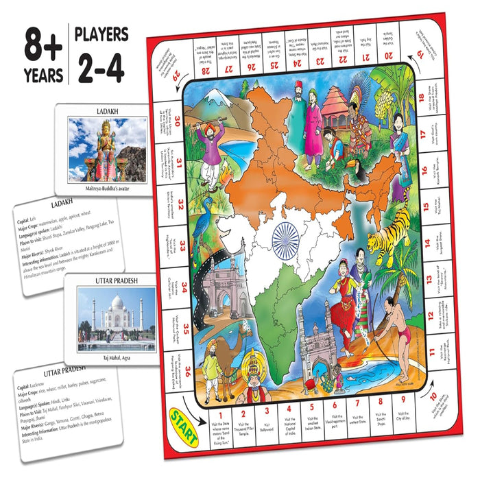 Frank Discover India Informative Geography Game-Board Games-Frank-Toycra