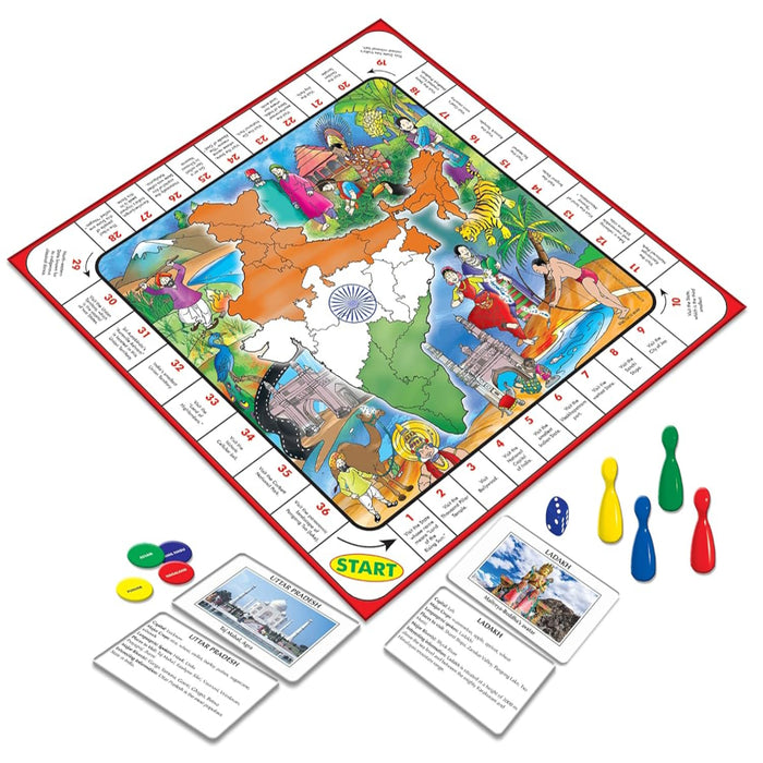 Frank Discover India Informative Geography Game-Board Games-Frank-Toycra
