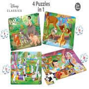 Frank Disney Classics 4 Puzzles in 1 Jigsaw Puzzle (63 pcs)
