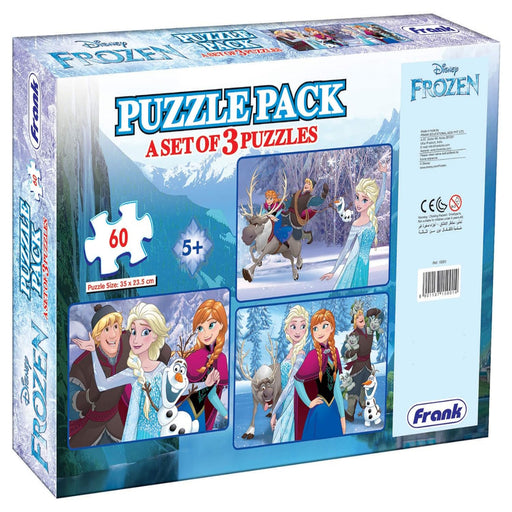 Frank Disney Frozen 3 In 1 Jigsaw Puzzles (60 Pieces)-Puzzles-Frank-Toycra